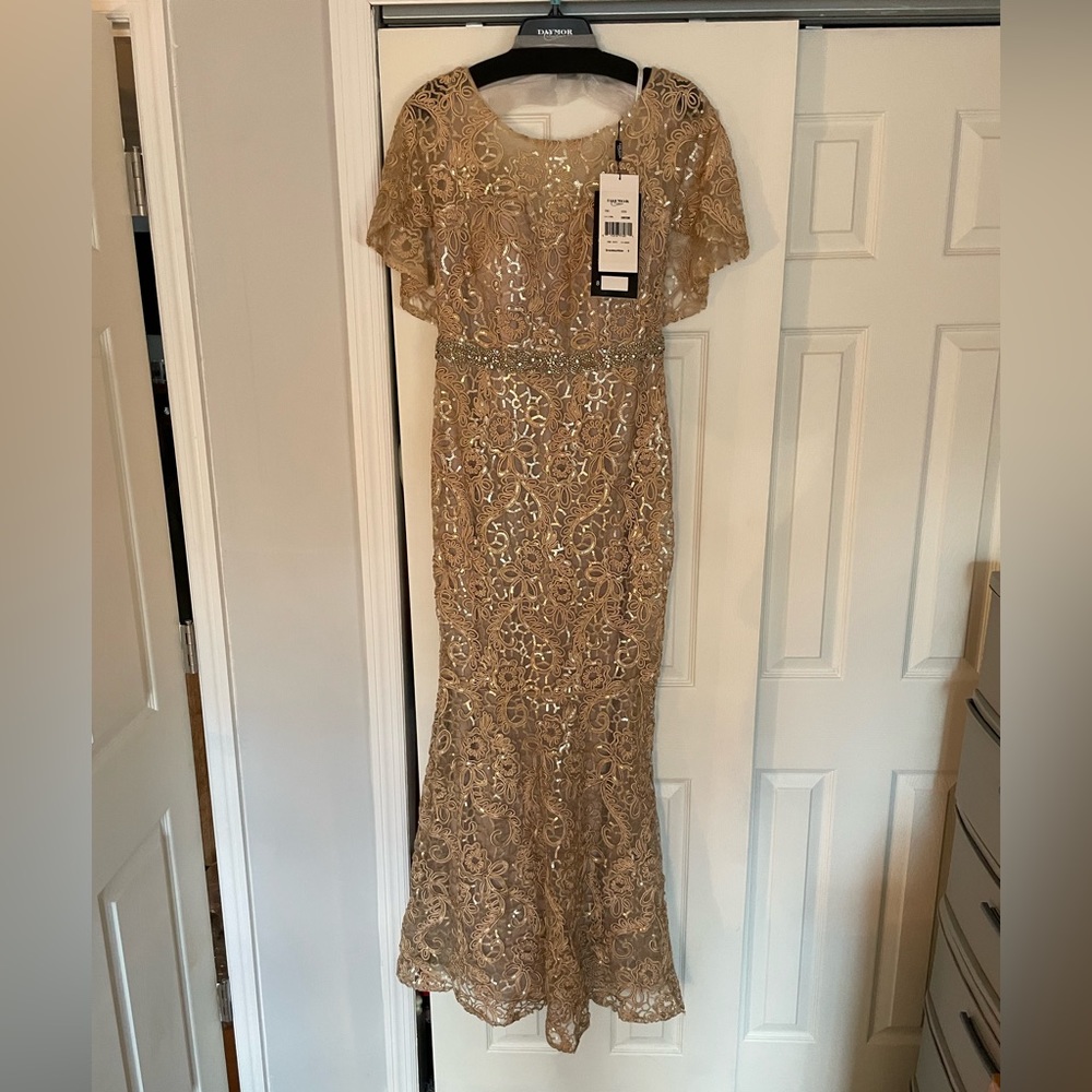 Brand new never worn gold gown